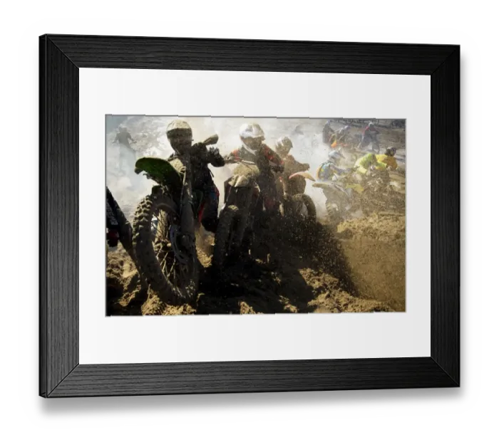 Framed Print : Motorcycling-Eng-Weston-Beach-Race