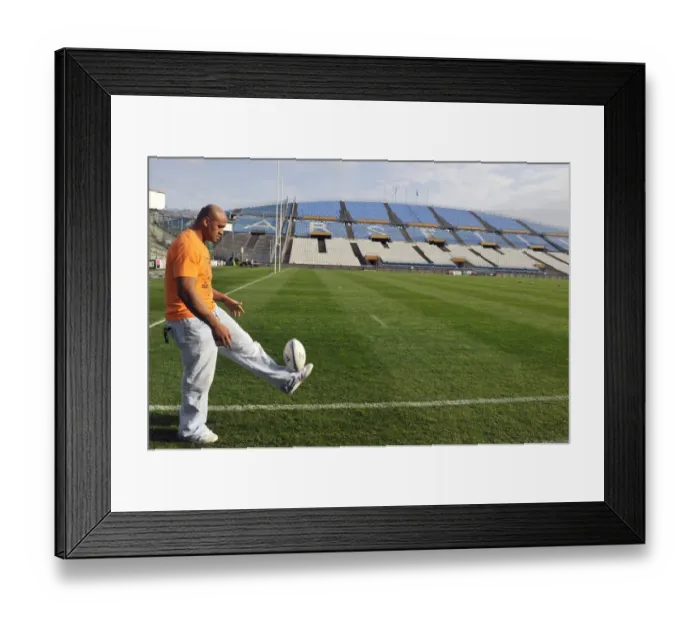 Framed Print : Rugbyu-France-New Zealand-Test-Lomu Framed Print : Rugbyu-France-New Zealand-Test-Lomu