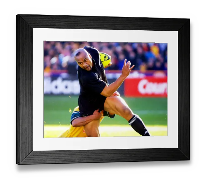 Framed Print : Rugby-Nzealand-Australia-Lomu Framed Print : Rugby-Nzealand-Australia-Lomu