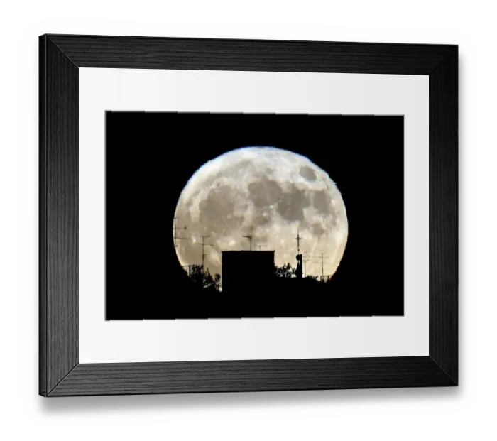 Framed Print : Spain-Science-Astronomy-Supermoon