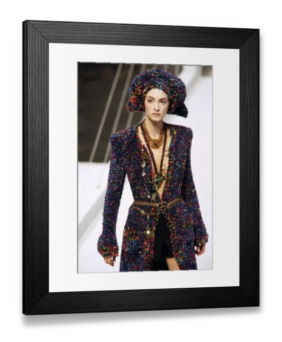 Framed Print : France-Fashion-Chanel-Lagerfeld Framed Print : France-Fashion-Chanel-Lagerfeld