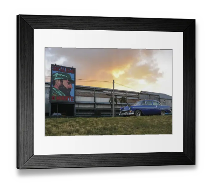 Framed Print : Cuba-Castro-Classic Car Framed Print : Cuba-Castro-Classic Car