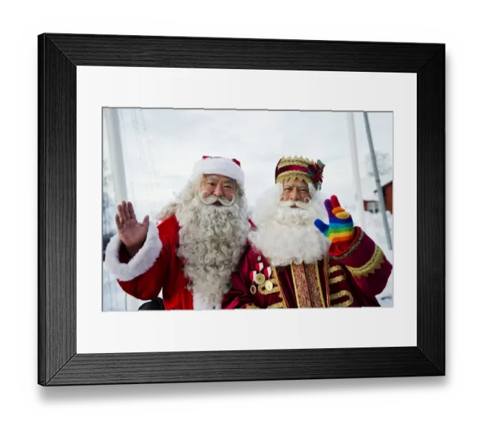 Framed Print : Sweden-Christmas-Santa-Winter-Games-Feature Framed Print : Sweden-Christmas-Santa-Winter-Games-Feature