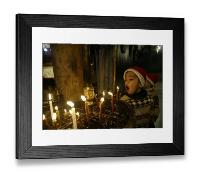Framed Print : Mideast-Israeli-Palestinians-Nativity Church