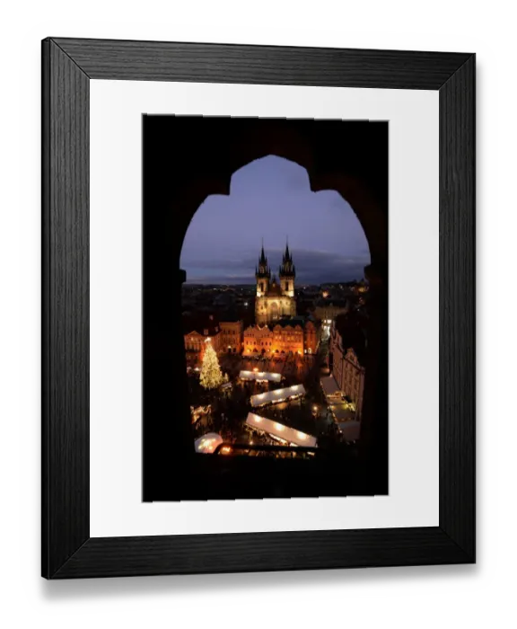 Framed Print : Czech-Christmas-Market