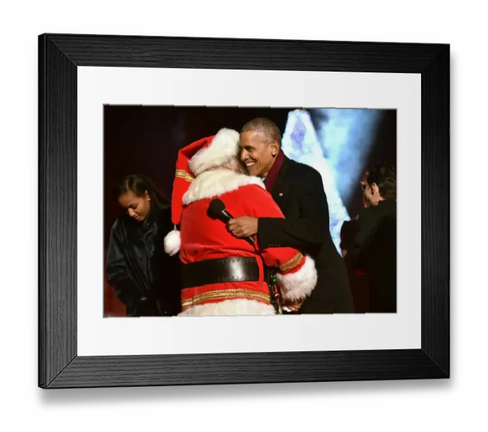 Framed Print : Us-Politics-Holiday-Christmas-Tree-Obama