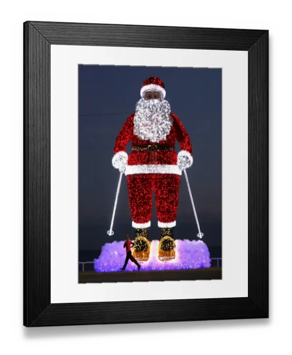 Framed Print : France-Christmas-Lights-Feature