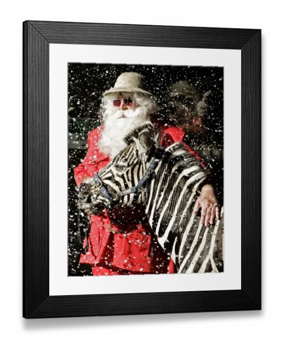 Framed Print : Uk-London-Santa-Zebra Framed Print : Uk-London-Santa-Zebra