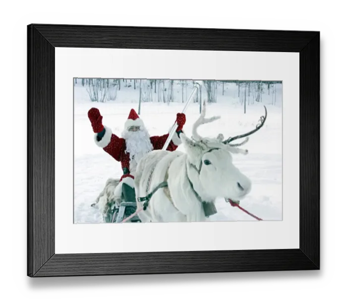 Framed Print : Santa Claus Wintergames