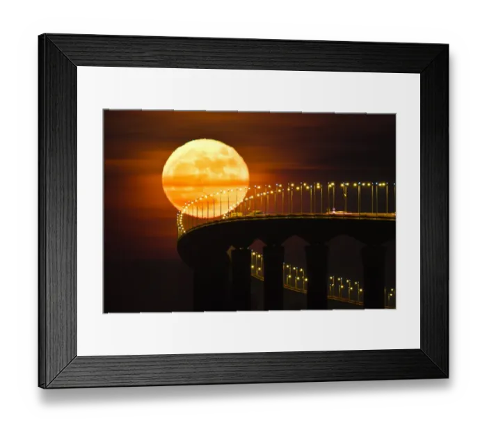 Framed Print : France-Weather-Full-Moon Framed Print : France-Weather-Full-Moon