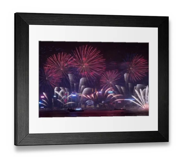 Framed Print : Hong-Kong-New-Year