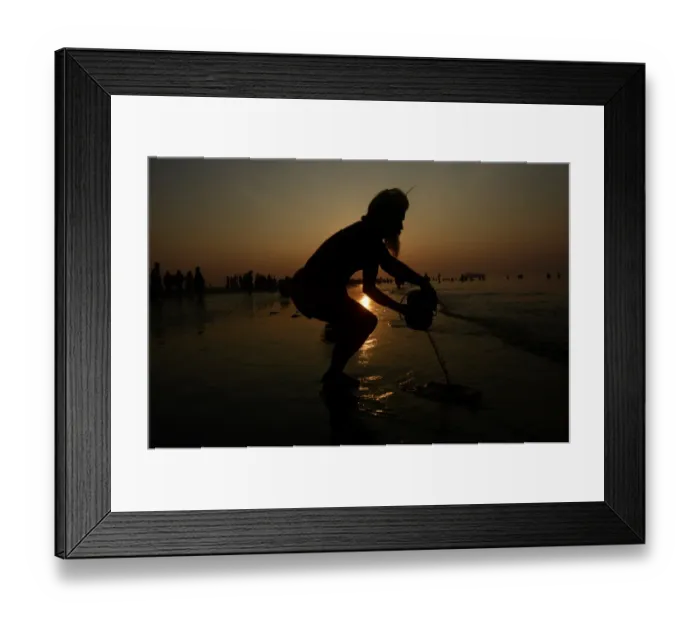 Framed Print : India-Religion-Hinduism-Gangasagar
