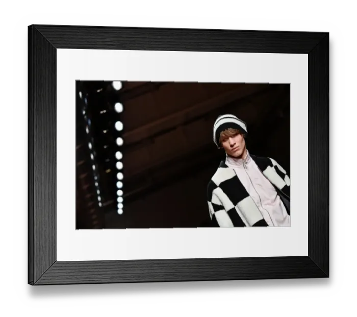 Framed Print : Fashion-Italy-Men-Msgm Framed Print : Fashion-Italy-Men-Msgm