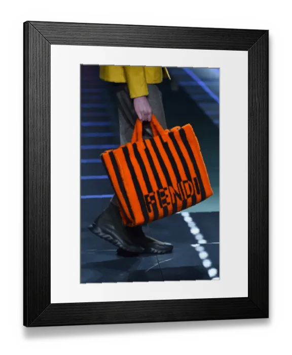 Framed Print : Fashion-Italy-Men-Fendi Framed Print : Fashion-Italy-Men-Fendi