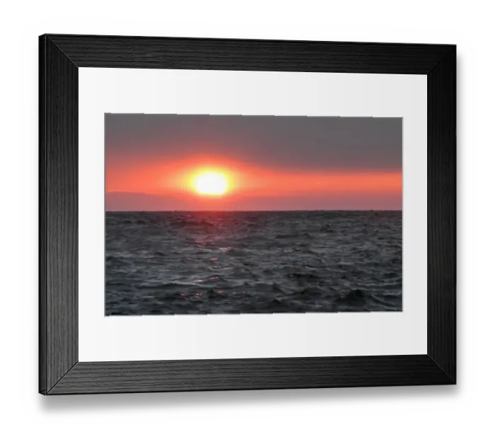 Framed Print : France-Sea-Sunrise-Feature
