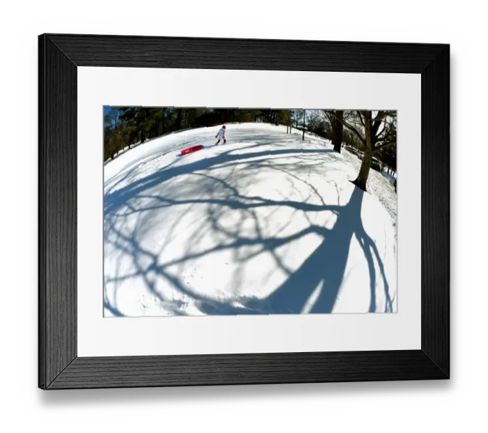 Framed Print : Us-Weather-Snow-Sledding Framed Print : Us-Weather-Snow-Sledding