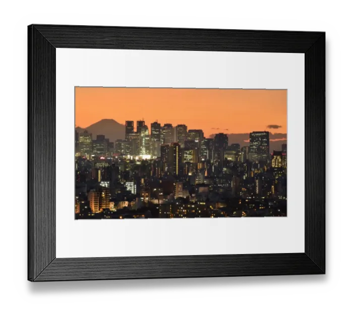 Framed Print : Japan-Fuji-Sunset Framed Print : Japan-Fuji-Sunset