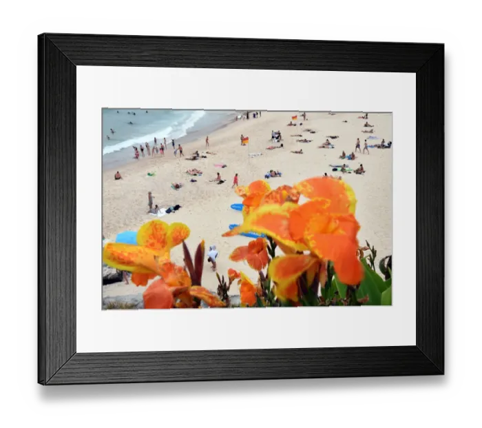 Framed Print : Australia-Weather-Tamarama-Beach