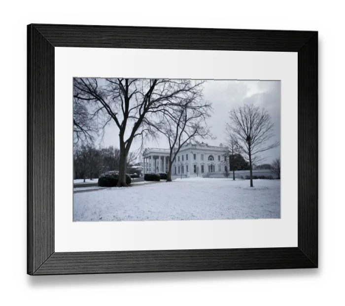 Framed Print : Us-Politics-Snow Framed Print : Us-Politics-Snow
