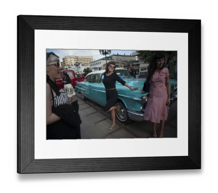 Framed Print : Spain-Music-Rockabilly-Jamboree-Festival