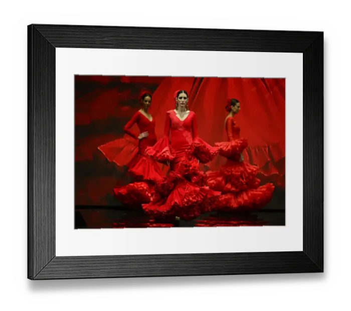 Framed Print : Spain - Fashion - Simof - Flamenco