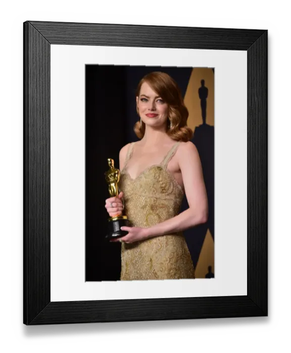 Framed Print : Us-Oscars-Pressroom