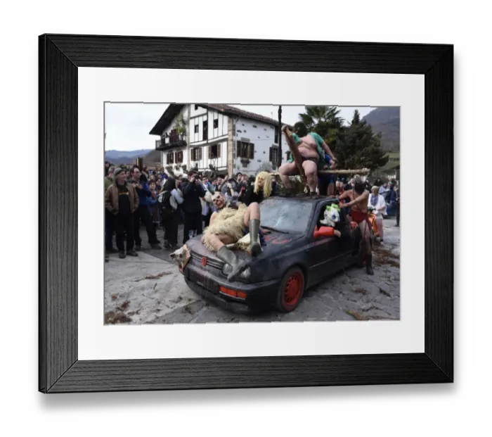 Framed Print : Spain-Carnival-Ituren Framed Print : Spain-Carnival-Ituren