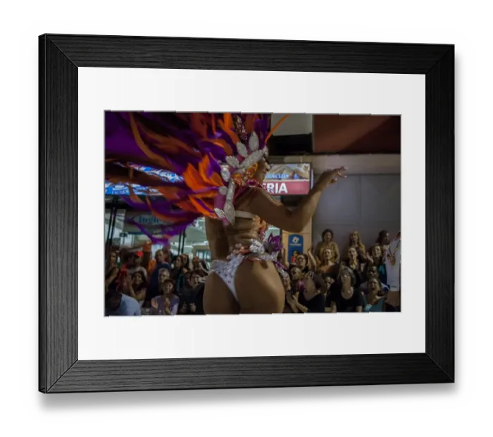 Framed Print : Uruguay-Carnival-Llamadas
