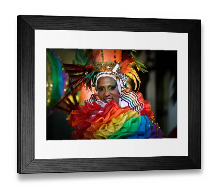 Framed Print : Spain-Festival-Carnival-Santa Cruz