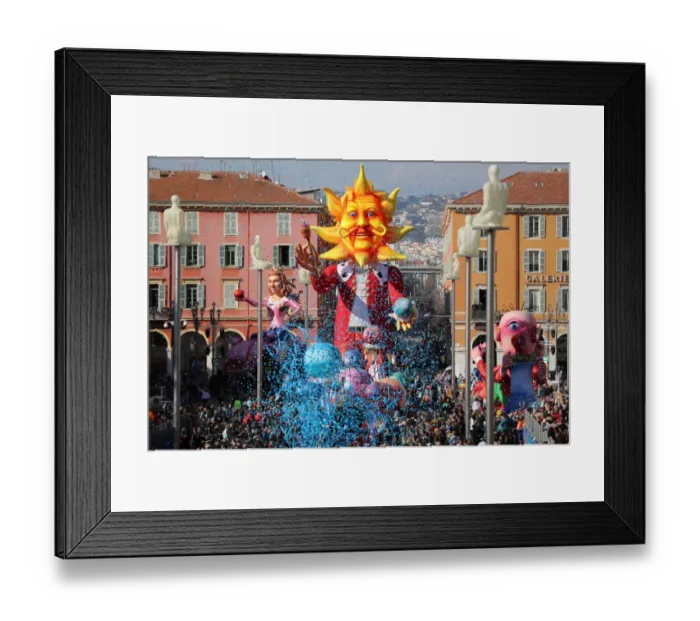 Framed Print : France-Carnival-Festival-Nice