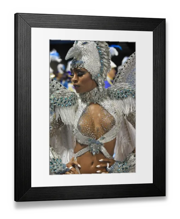 Framed Print : Brazil-Carnival-Sao Paulo-Imperio De Casa Verde