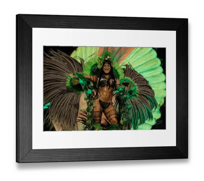 Framed Print : Brazil-Rio-Carnival-Parade-Imperatriz