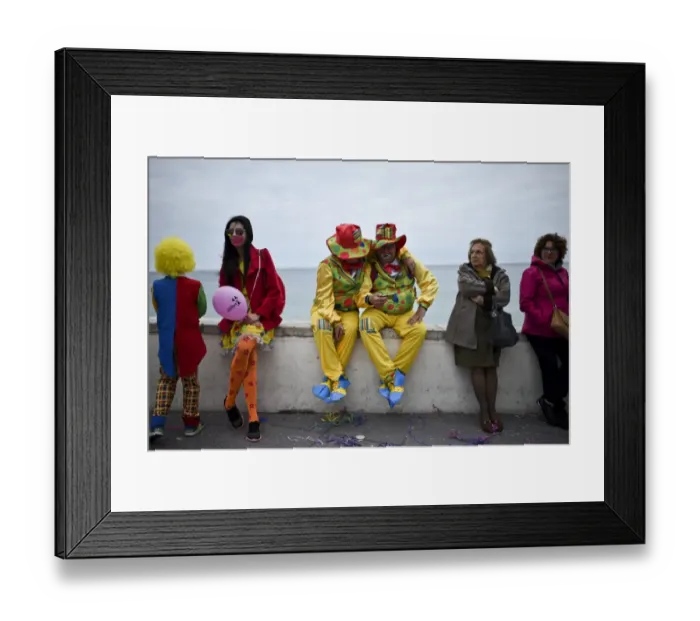 Framed Print : Portugal-Carnival-Clown-Parade Framed Print : Portugal-Carnival-Clown-Parade