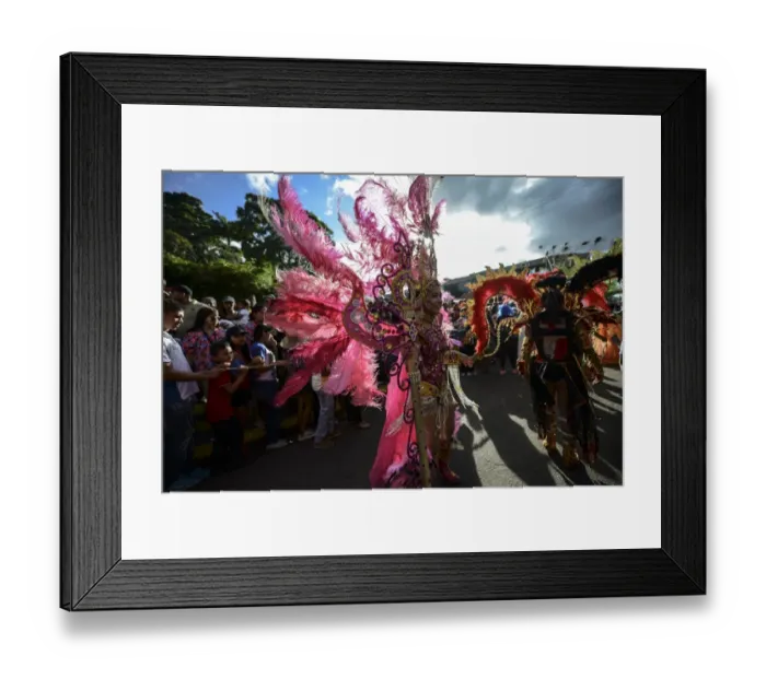 Framed Print : Venezuela-Carnival- El Callao
