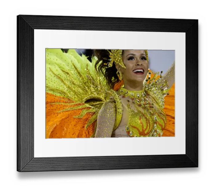 Framed Print : Brazil-Rio-Carnival-Sao Clemente