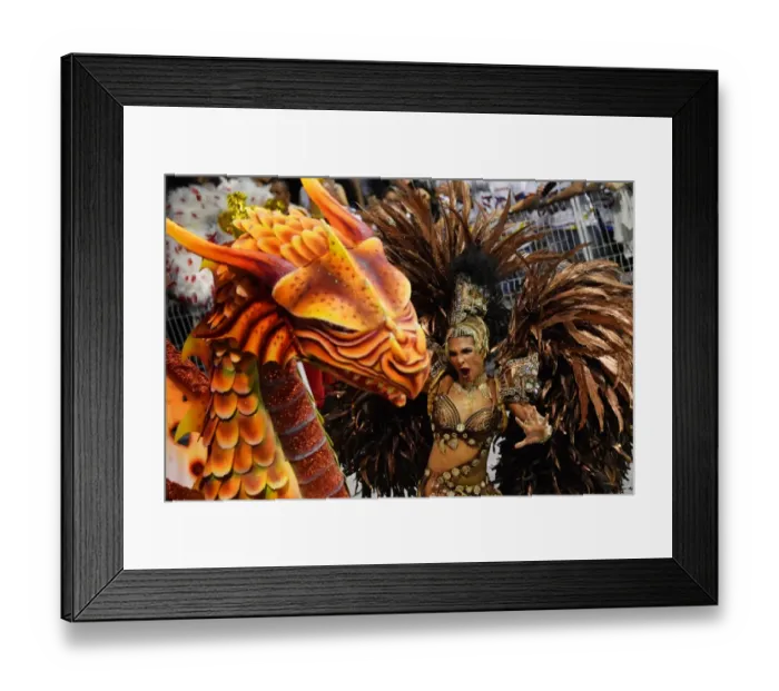 Framed Print : Brazil-Carnival-Sao Paulo-Mocidade Alegre Framed Print : Brazil-Carnival-Sao Paulo-Mocidade Alegre