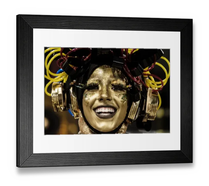 Framed Print : Brazil-Rio-Carnival-Unidos Da Tijuca