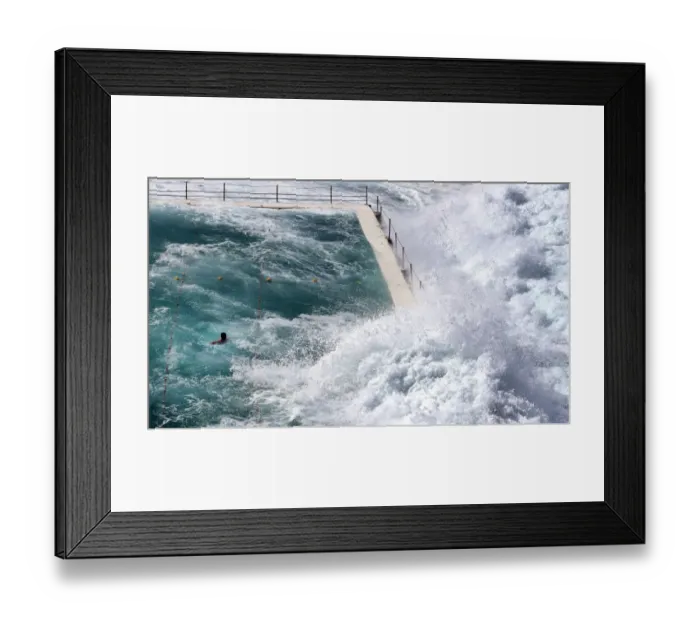 Framed Print : Australia-Weather-Bondi-Waves Framed Print : Australia-Weather-Bondi-Waves