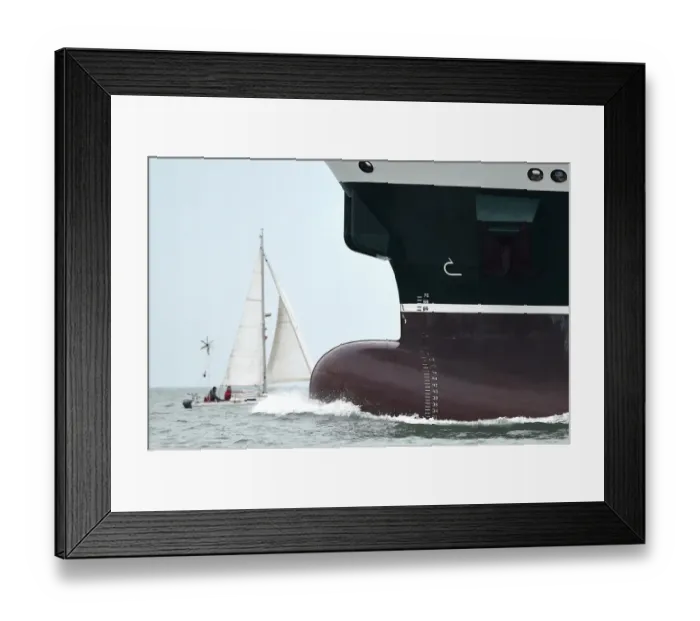 Framed Print : Yachting-Fra-Vendee-Arrival-Heerema