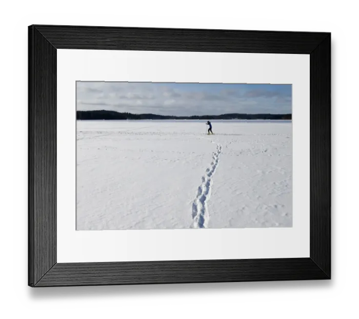 Framed Print : Finland-Weather-Feature-Ski