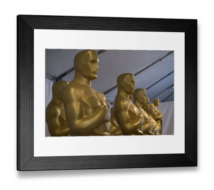 Framed Print : Preparations for the 89th Annual Academy Awards Oscars