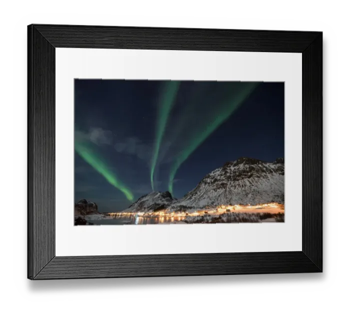 Framed Print : Norway-Feature-Northern Lights Framed Print : Norway-Feature-Northern Lights