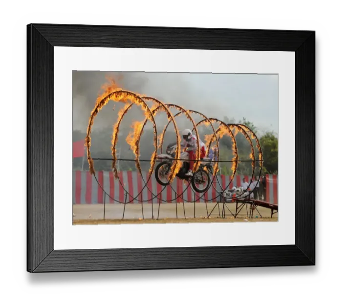 Framed Print : India-Defence-Motorbike-Offbeat Framed Print : India-Defence-Motorbike-Offbeat