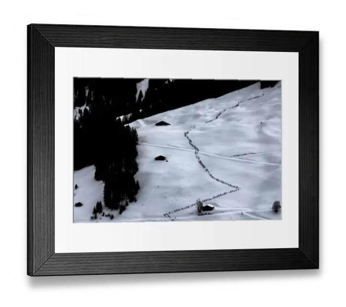 Framed Print : Ski-France-Mountaineering-Sport