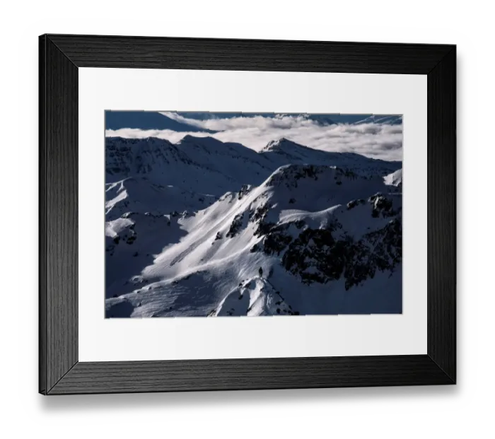 Framed Print : Ski-France-Mountaineering Framed Print : Ski-France-Mountaineering