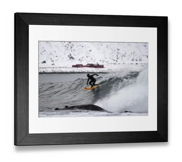 Framed Print : Surfing-Nor-Arctic