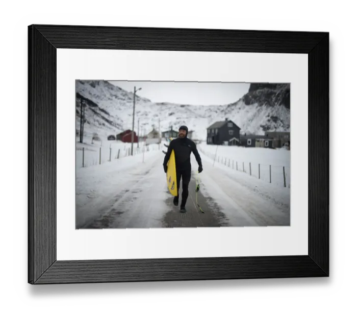 Framed Print : Surfing-Nor-Arctic Framed Print : Surfing-Nor-Arctic