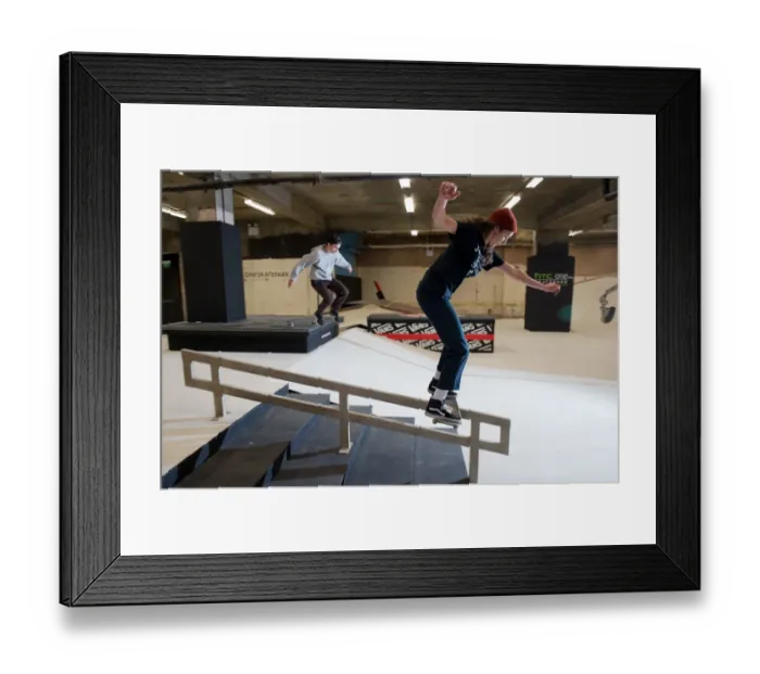 Framed Print : Britain-Offbeat-Skateboard