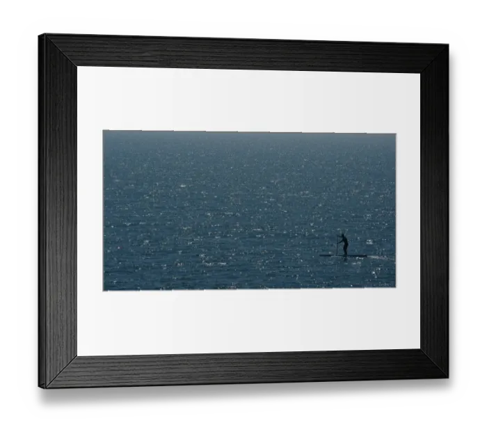 Framed Print : Britain-Weather-Offbeat-Paddleboard Framed Print : Britain-Weather-Offbeat-Paddleboard