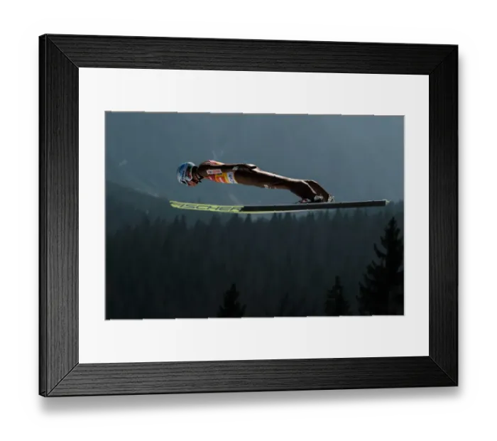 Framed Print : Ski-Jump-World-Man